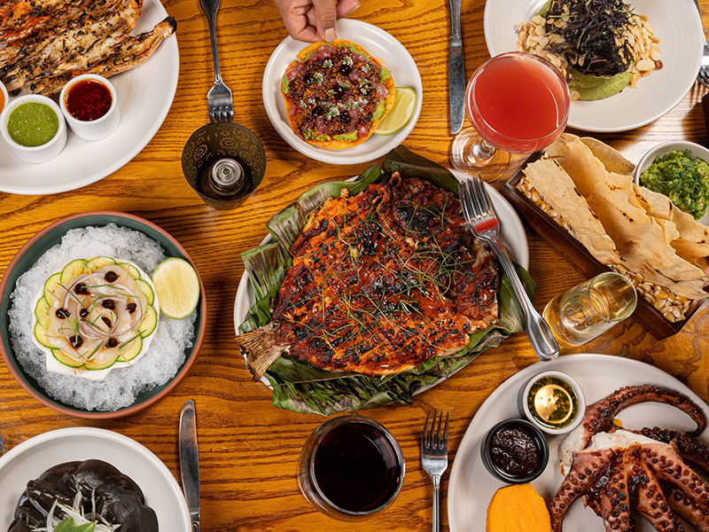 A plate of food representing the cuisine of the restaurant Ama, a Philadelphia restaurant participating in the Inquirer Food festival, November 15th, 2025, at the Fillmore.